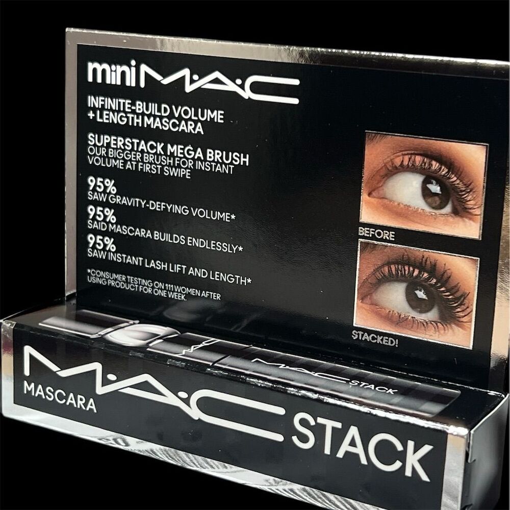 MAC Stack Mascara Travel Size Volumizing Infinite Build